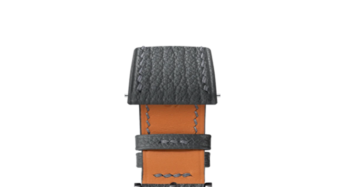 Dark Grey Chevre Slim Strap - Image 11