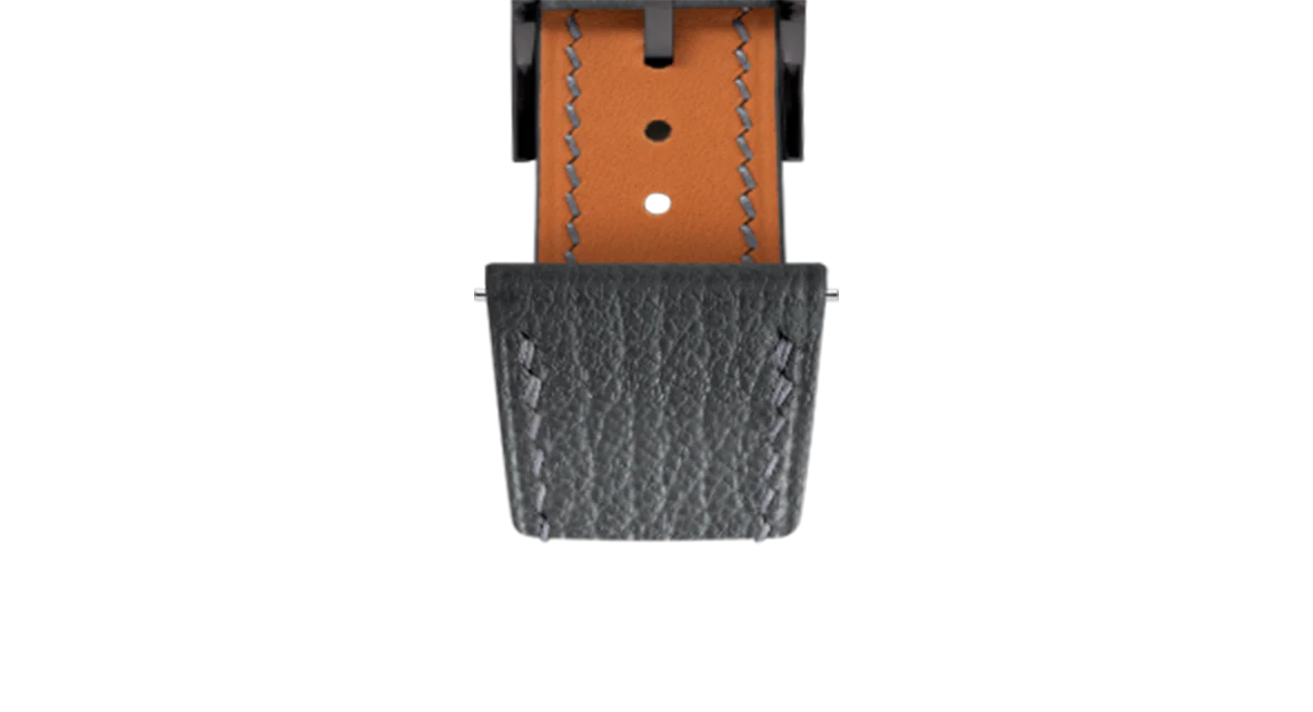 Dark Grey Chevre Slim Strap - Image 12