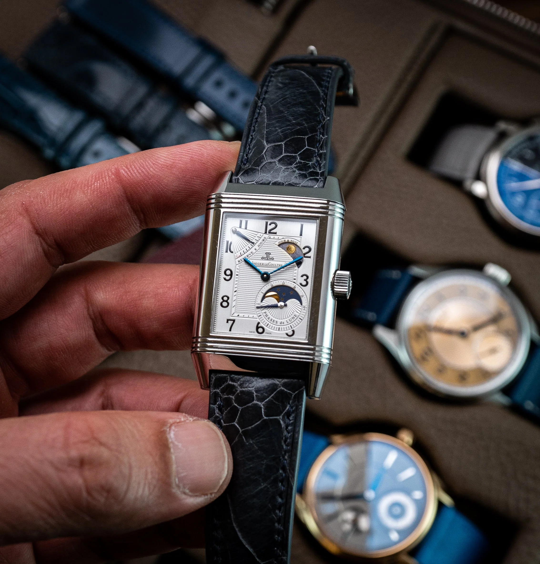 Dark Grey Ostrich Leg Signature Strap - Image 3