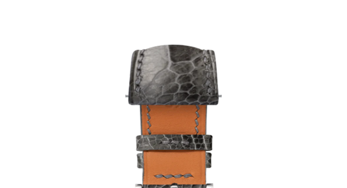 Dark Grey Ostrich Leg Signature Strap - Image 4