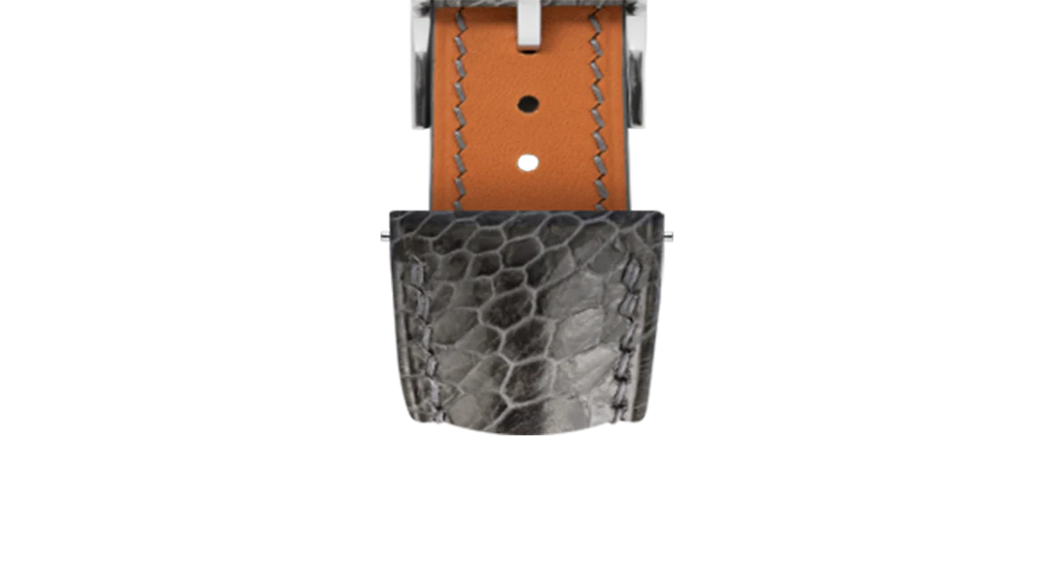 Dark Grey Ostrich Leg Signature Strap - Image 5