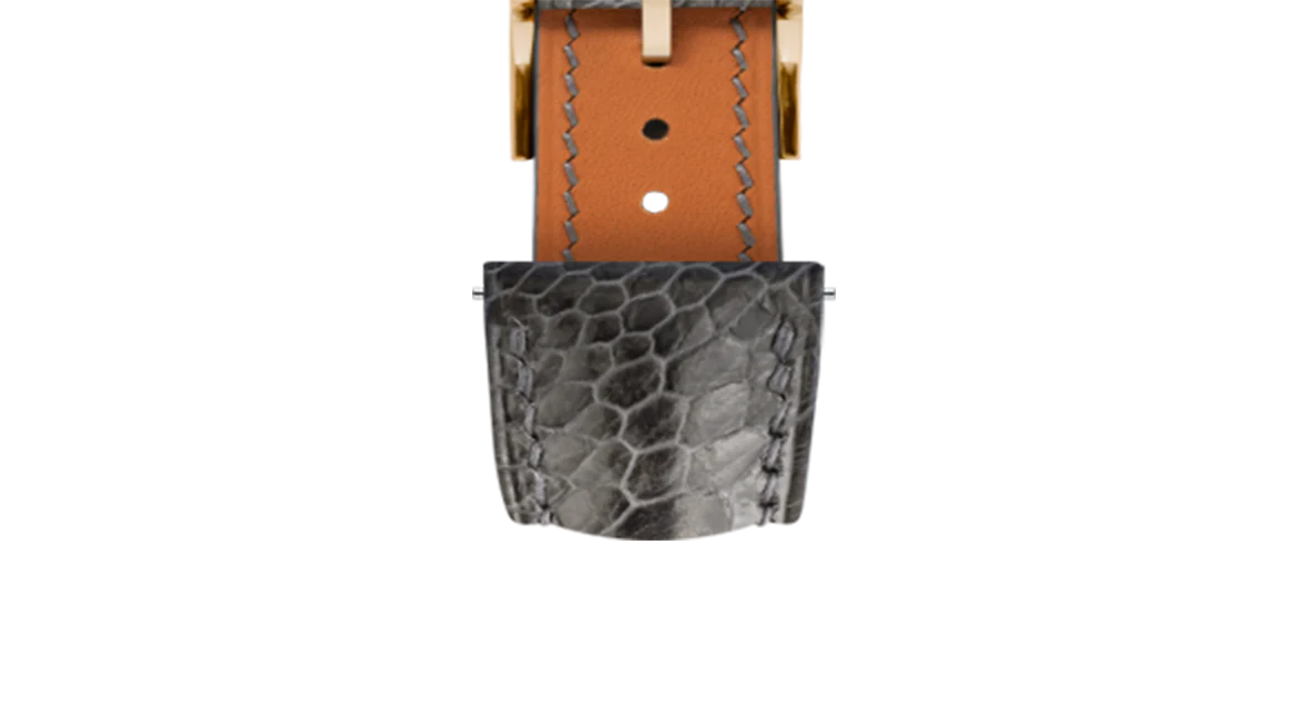 Dark Grey Ostrich Leg Signature Strap - Image 9
