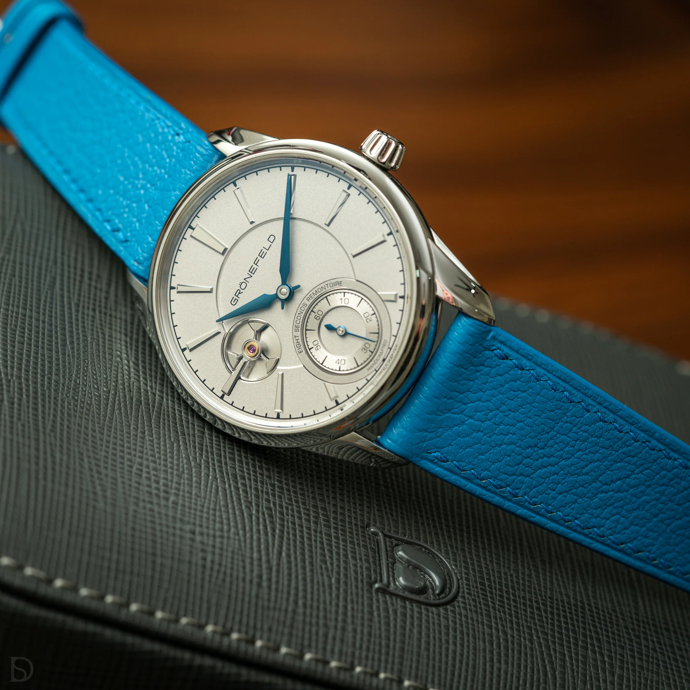 Overstock: Denim Chevre Slim Strap - Image 3