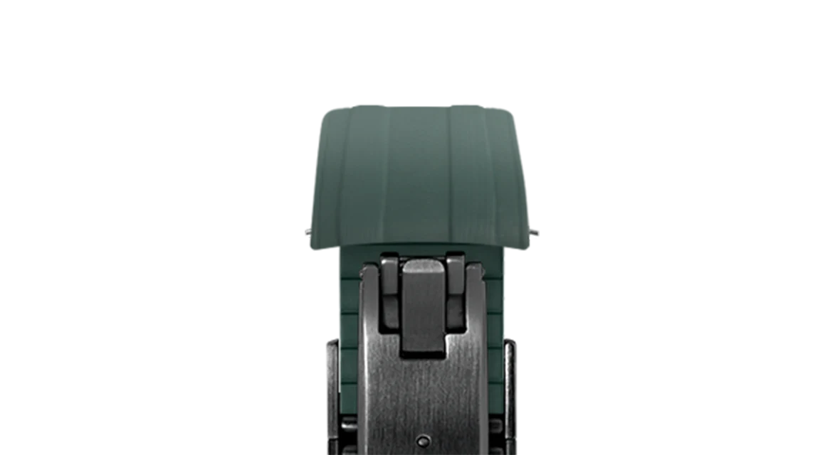 Emerald Green CTS Rubber Strap for Omega Speedmaster & Swatch MoonSwatch - Image 11