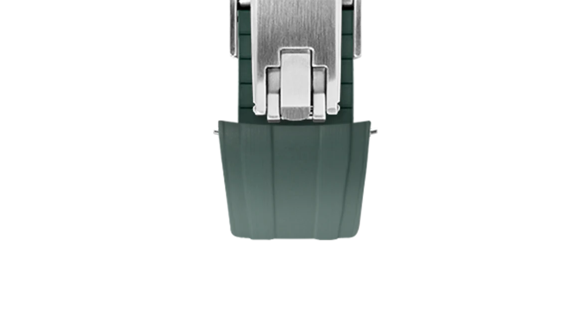 Emerald Green CTS Rubber Strap for Omega Speedmaster & Swatch MoonSwatch - Image 14
