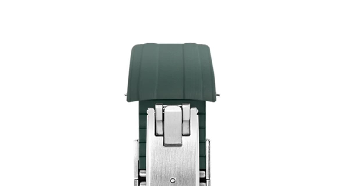 Emerald Green CTS Rubber Strap for Omega Speedmaster & Swatch MoonSwatch - Image 15
