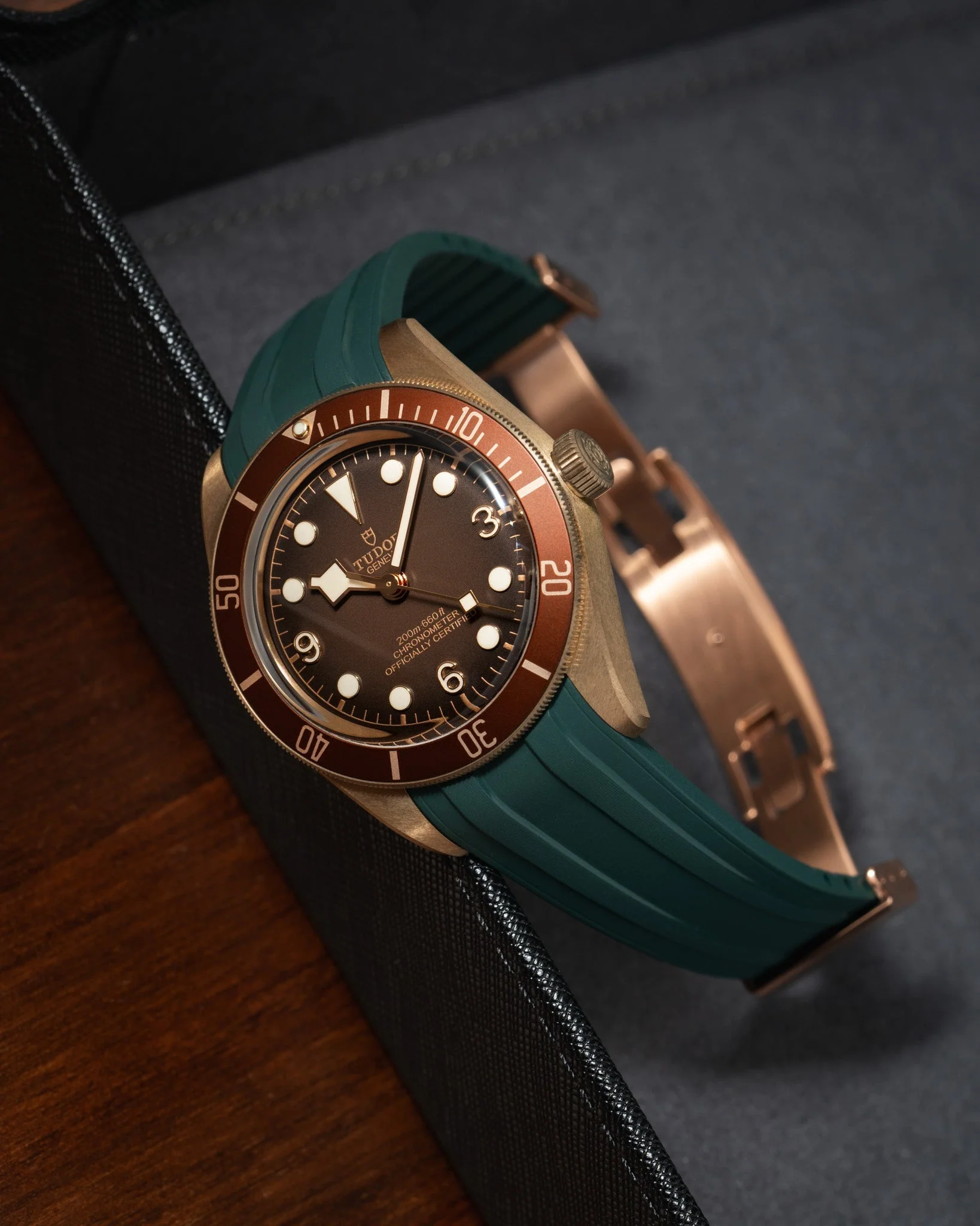 Emerald Green CTS Rubber Strap for Tudor BB58 - Image 6