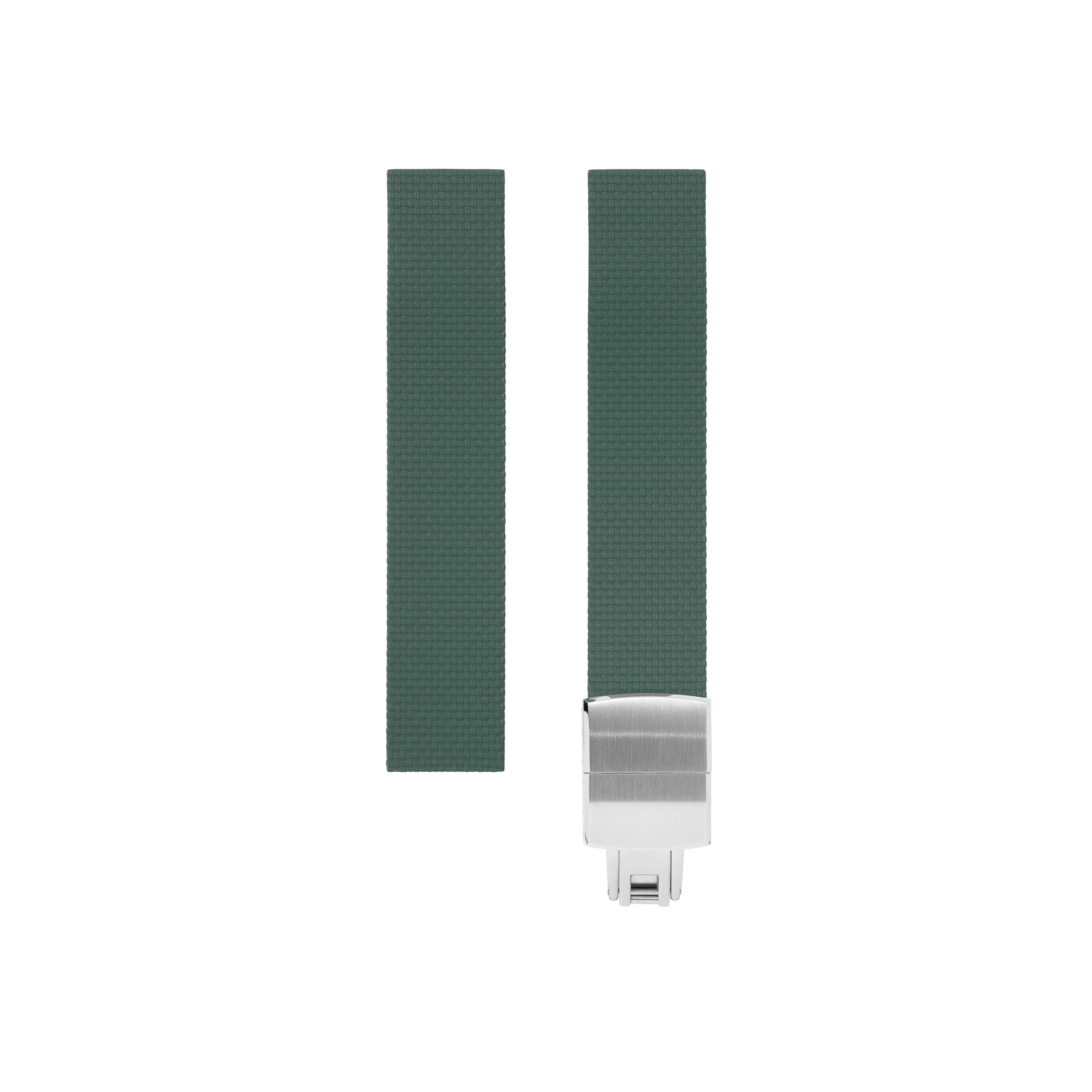 Emerald Green Sailcloth CTS Rubber Strap for F.P. Journe Élégante - Image 6