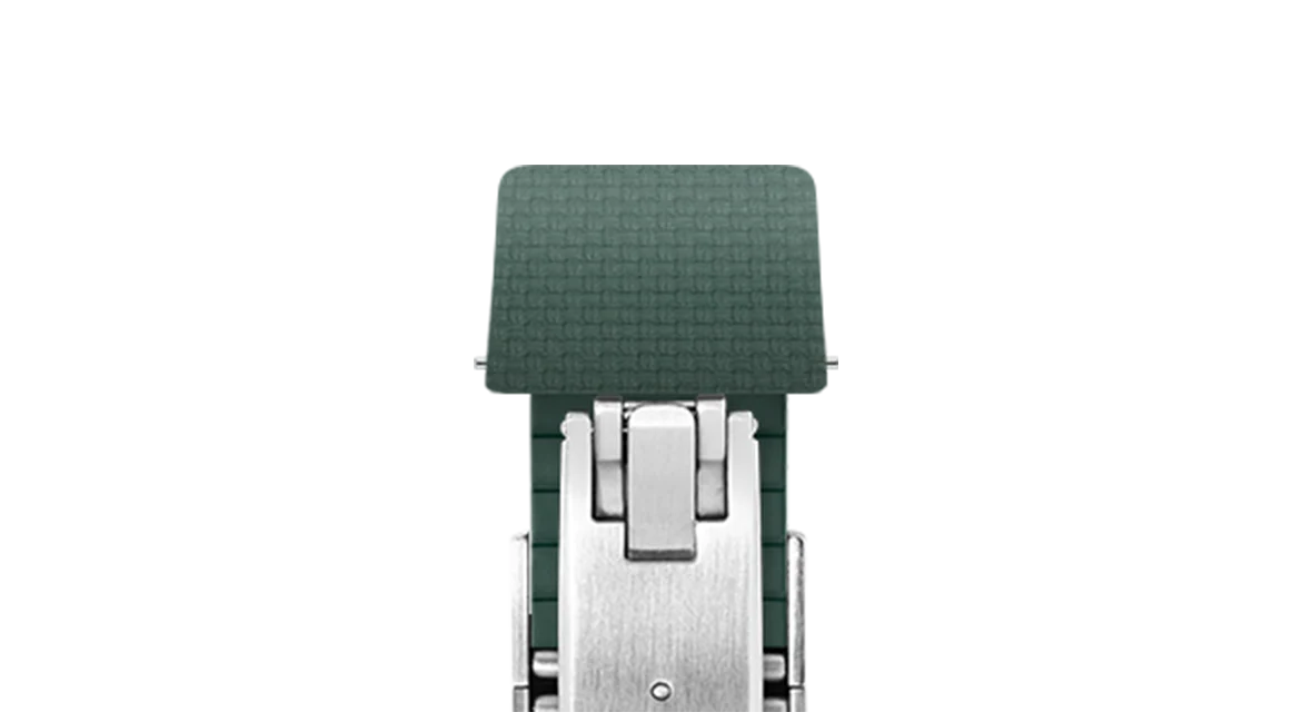 Emerald Green Sailcloth CTS Rubber Strap for F.P. Journe Élégante - Image 7