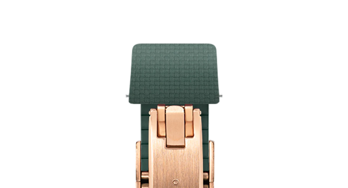 Emerald Green Sailcloth CTS Rubber Strap for F.P. Journe Élégante - Image 9