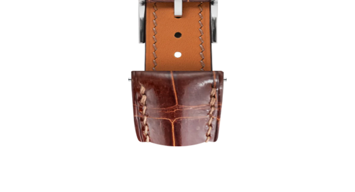 Glossy Caramel Crocodile Signature Strap - Image 6