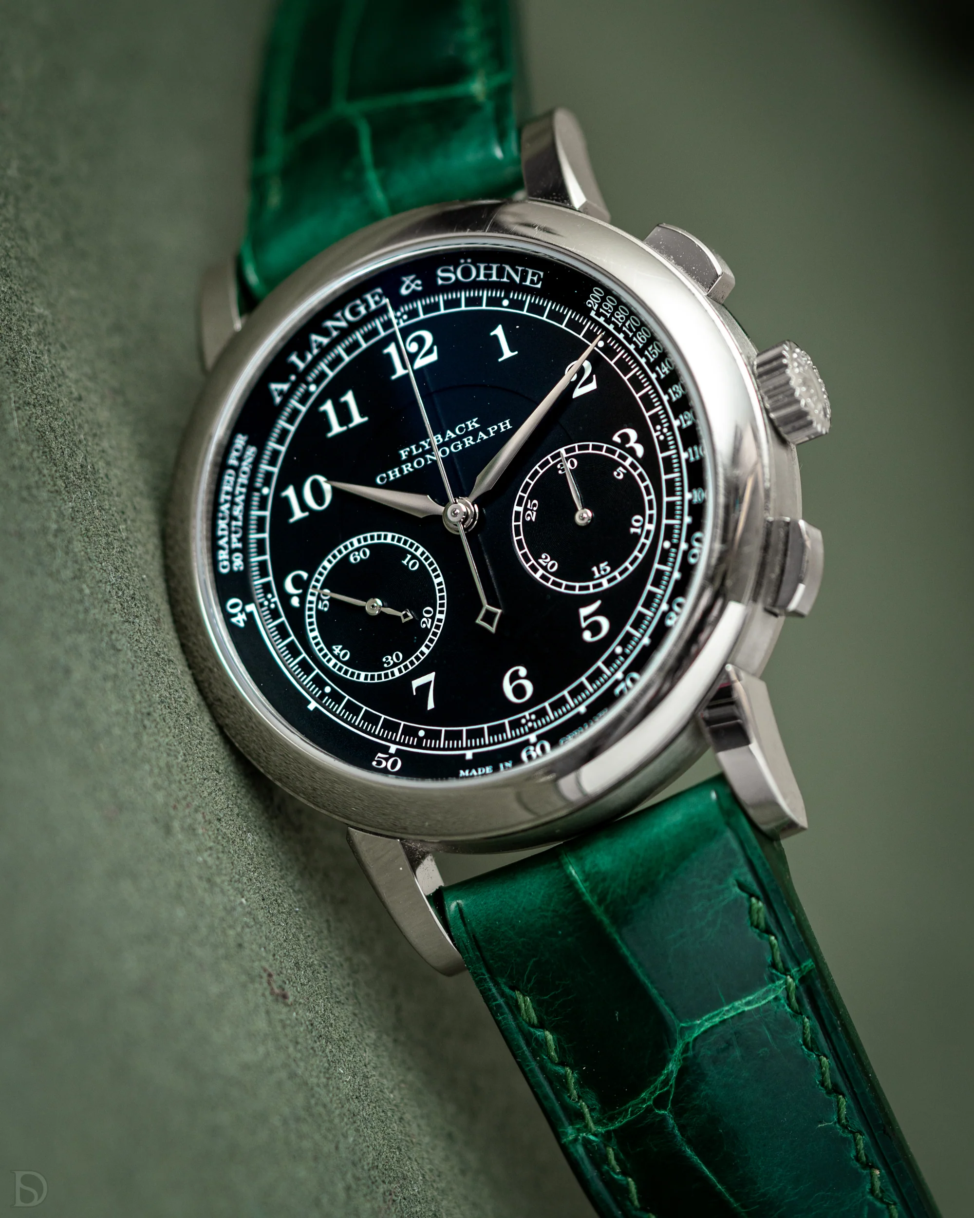 Glossy Emerald Crocodile Signature Strap - Image 3