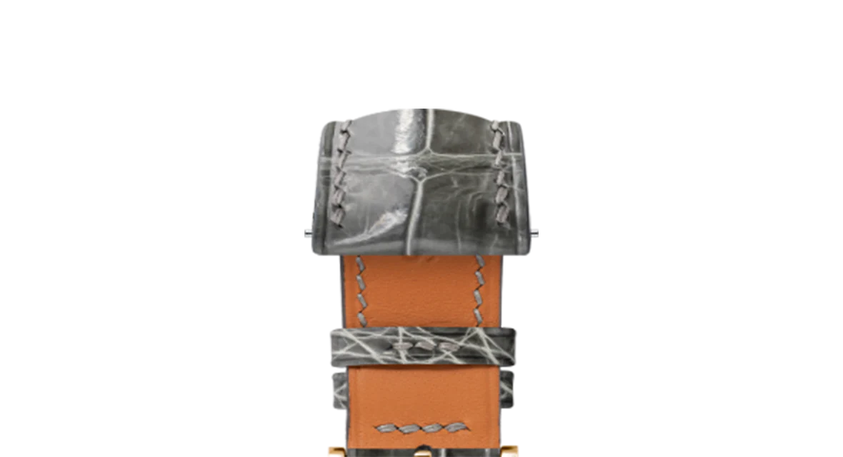 Glossy Grey Crocodile Signature Strap - Image 10