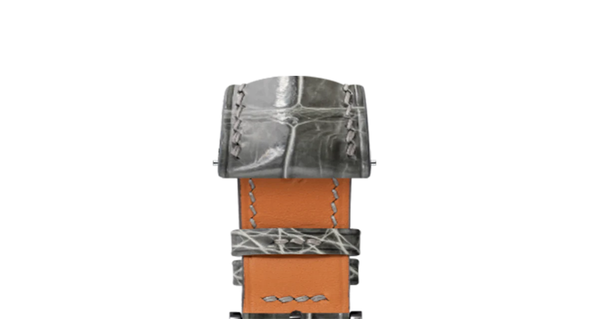 Glossy Grey Crocodile Signature Strap - Image 12