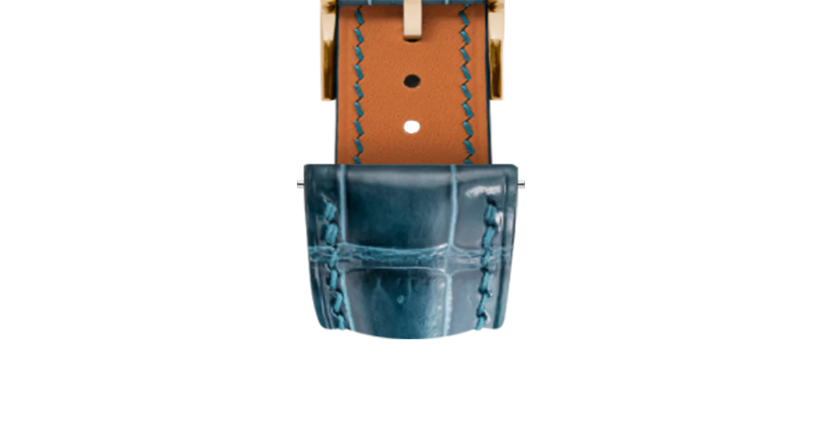 Glossy Lagoon Blue Crocodile Signature Strap - Image 13