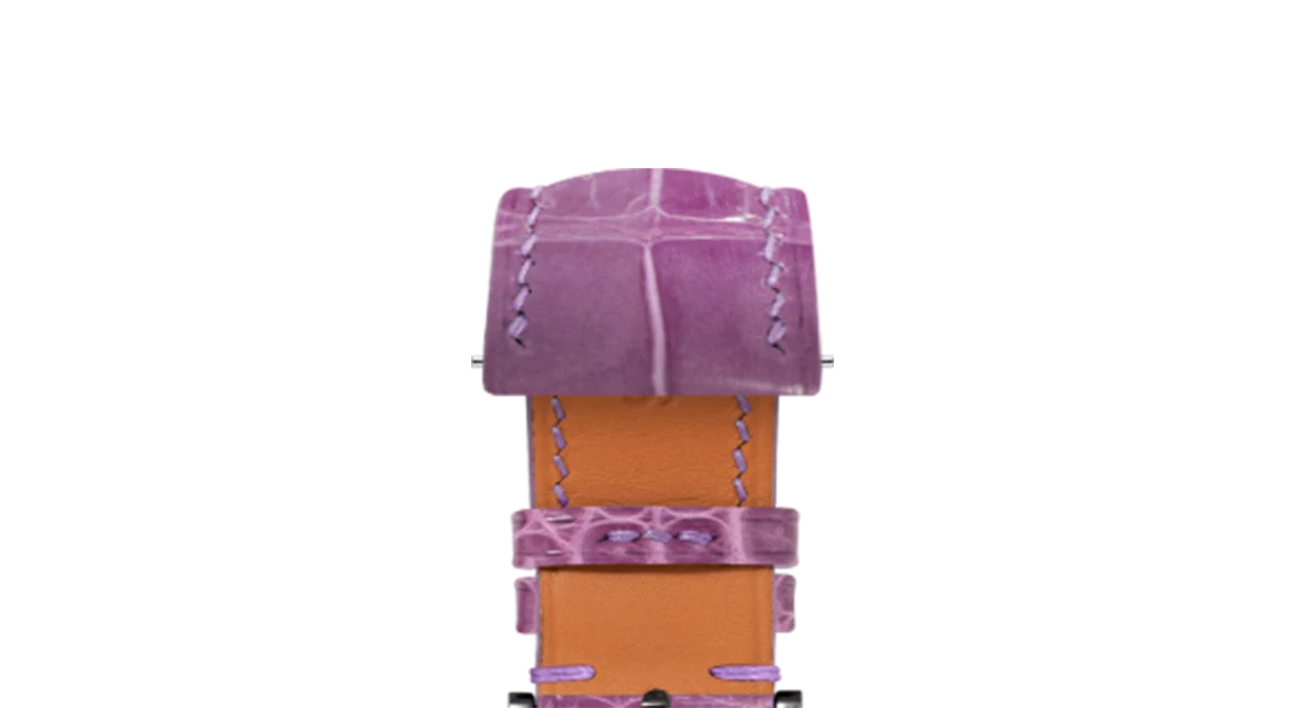 Glossy Lilac Crocodile Signature Strap - Image 10