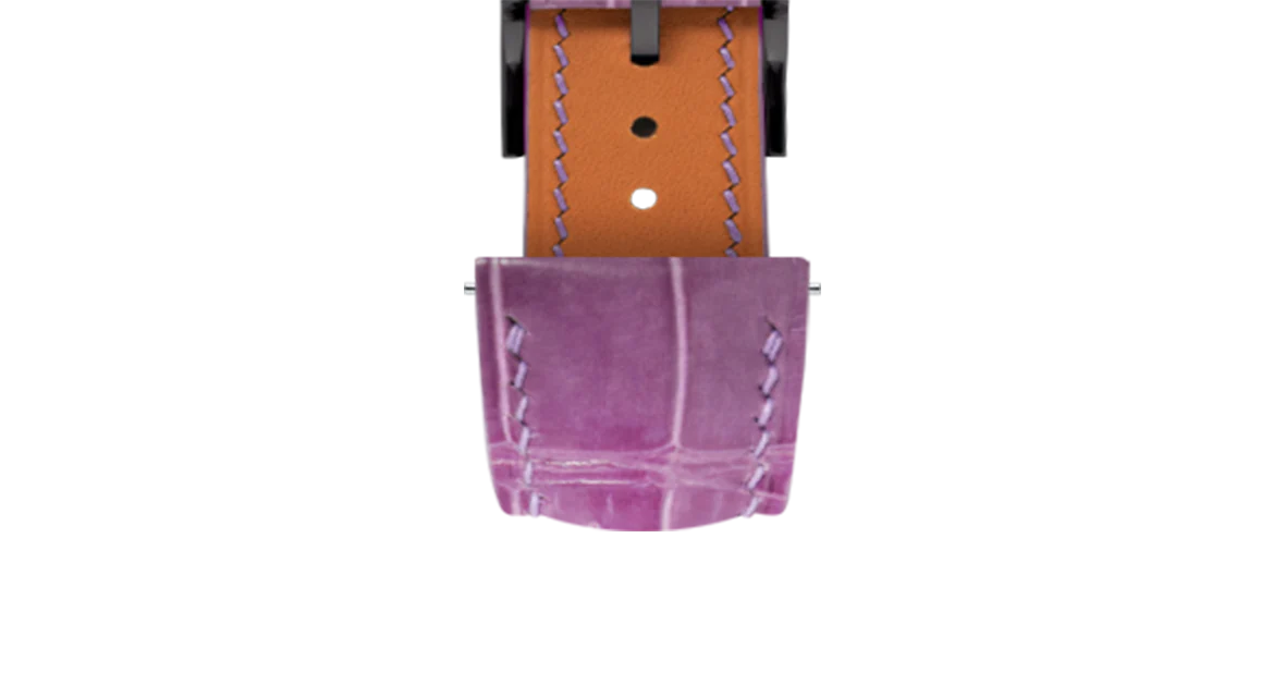 Glossy Lilac Crocodile Signature Strap - Image 11