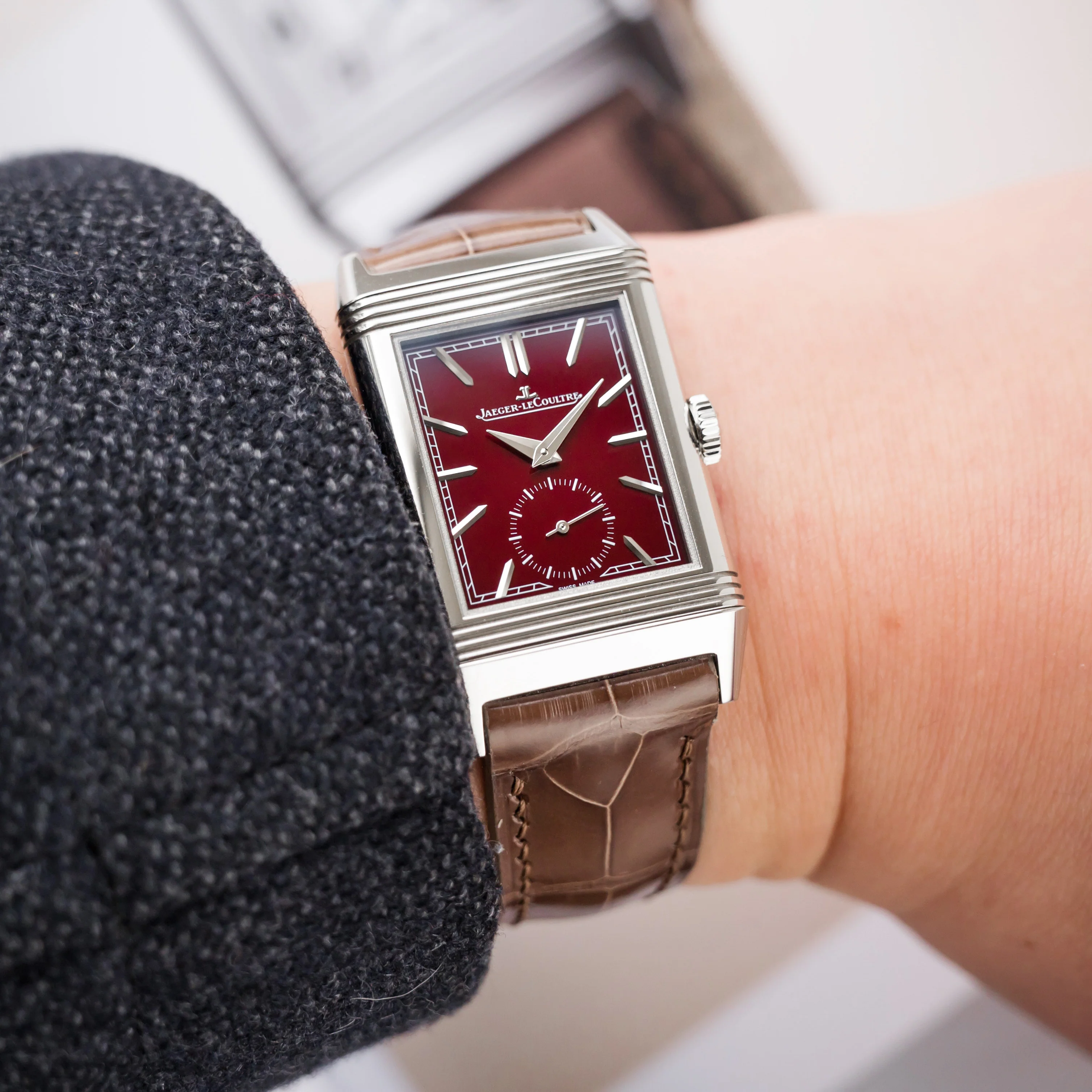 Glossy Taupe Brown Crocodile Signature Strap - Image 3
