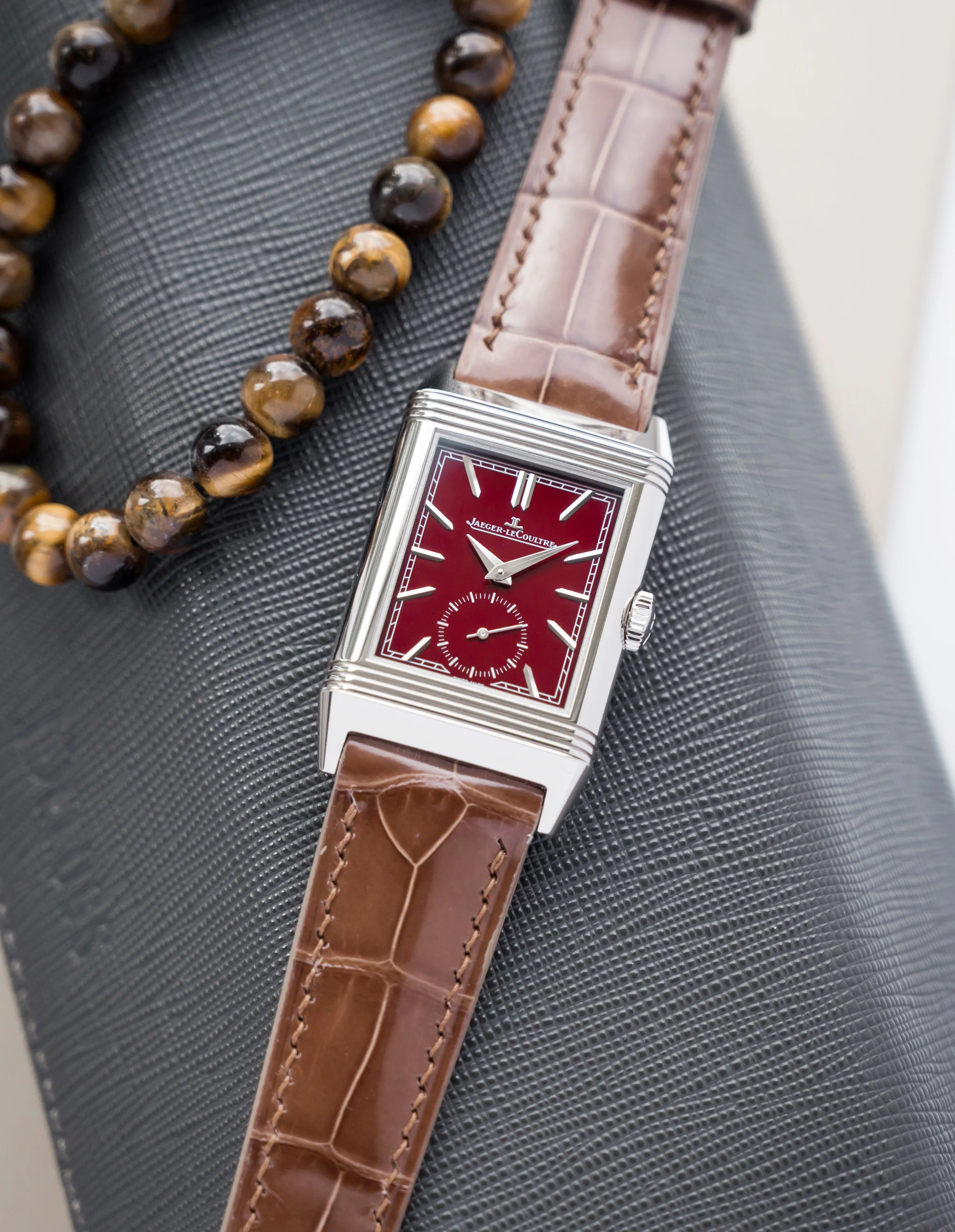 Glossy Taupe Brown Crocodile Signature Strap - Image 4