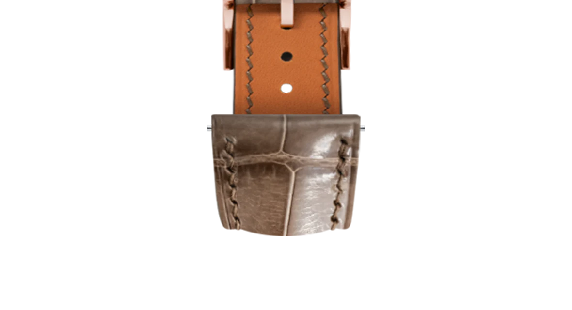 Glossy Taupe Brown Crocodile Signature Strap - Image 9