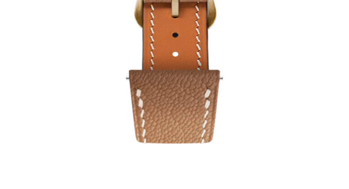 Gold Chevre Strap for Cartier Tank - Image 10