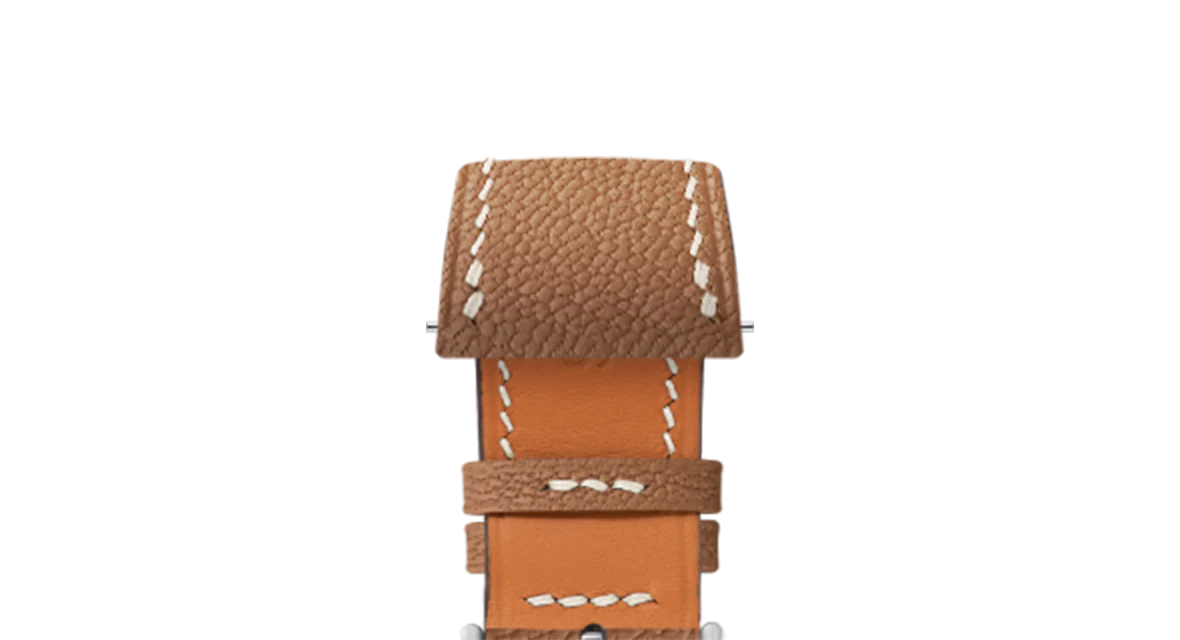Gold Chevre Strap for Cartier Tank - Image 5