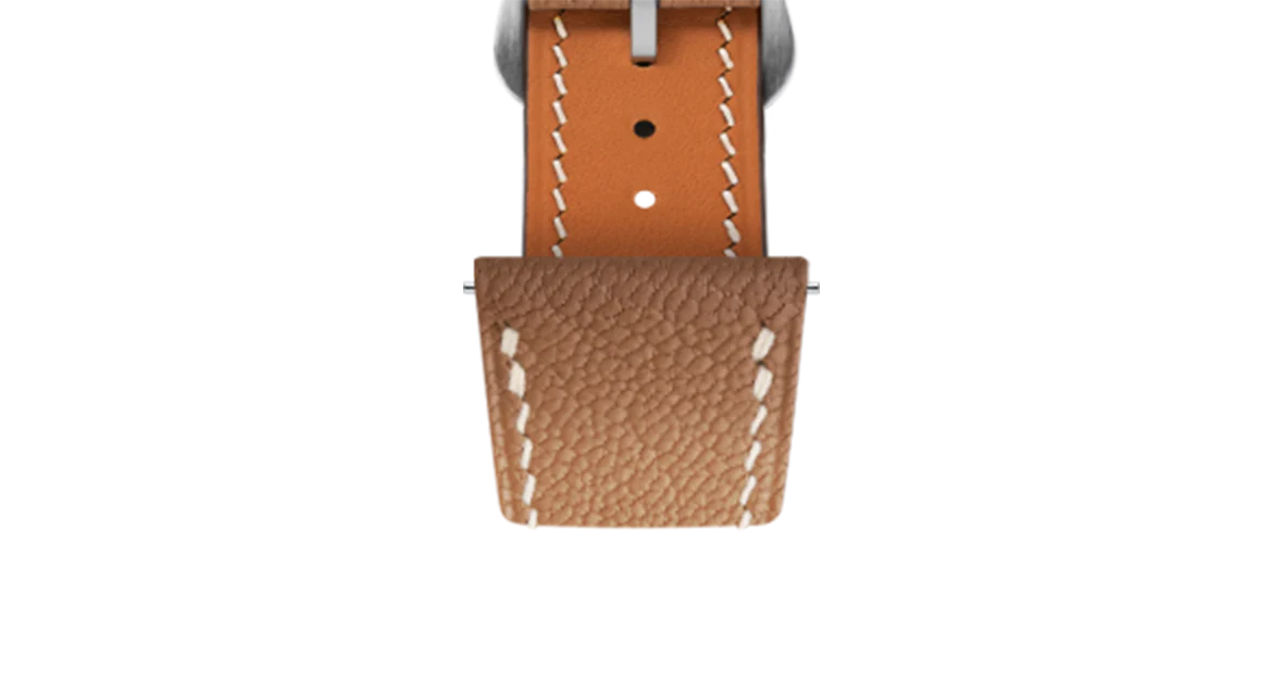 Gold Chevre Strap for Cartier Tank - Image 6