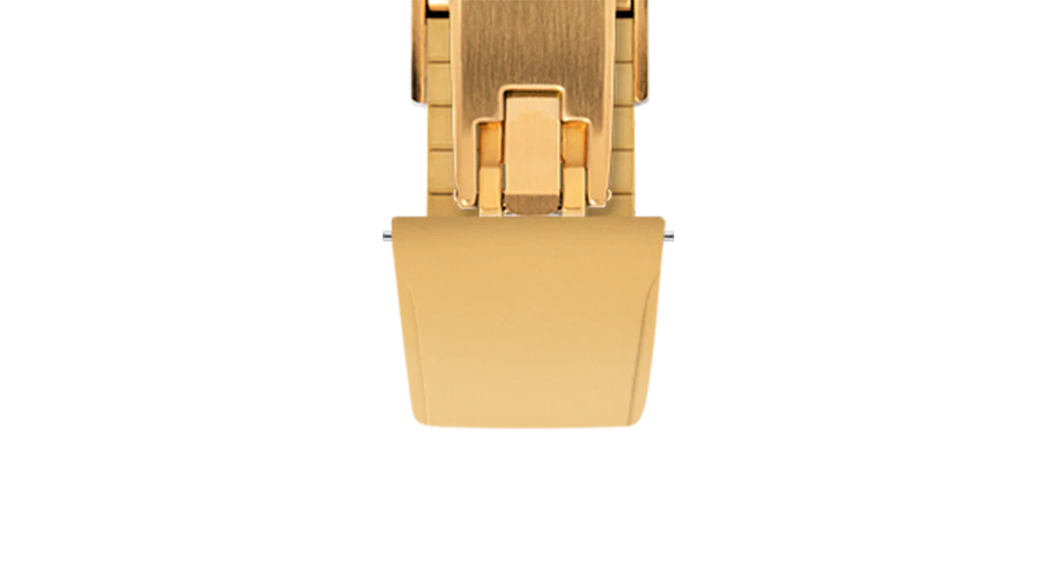 Gold CTS Rubber Strap for Cartier Santos de Cartier - Image 11