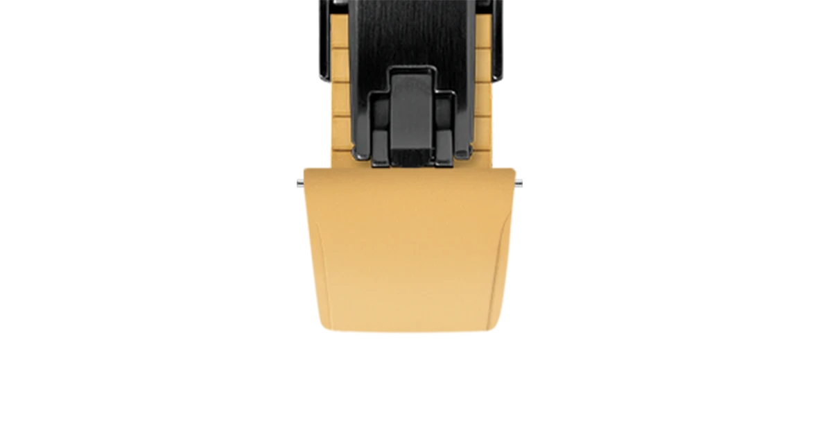 Gold CTS Rubber Strap for Cartier Santos de Cartier - Image 13