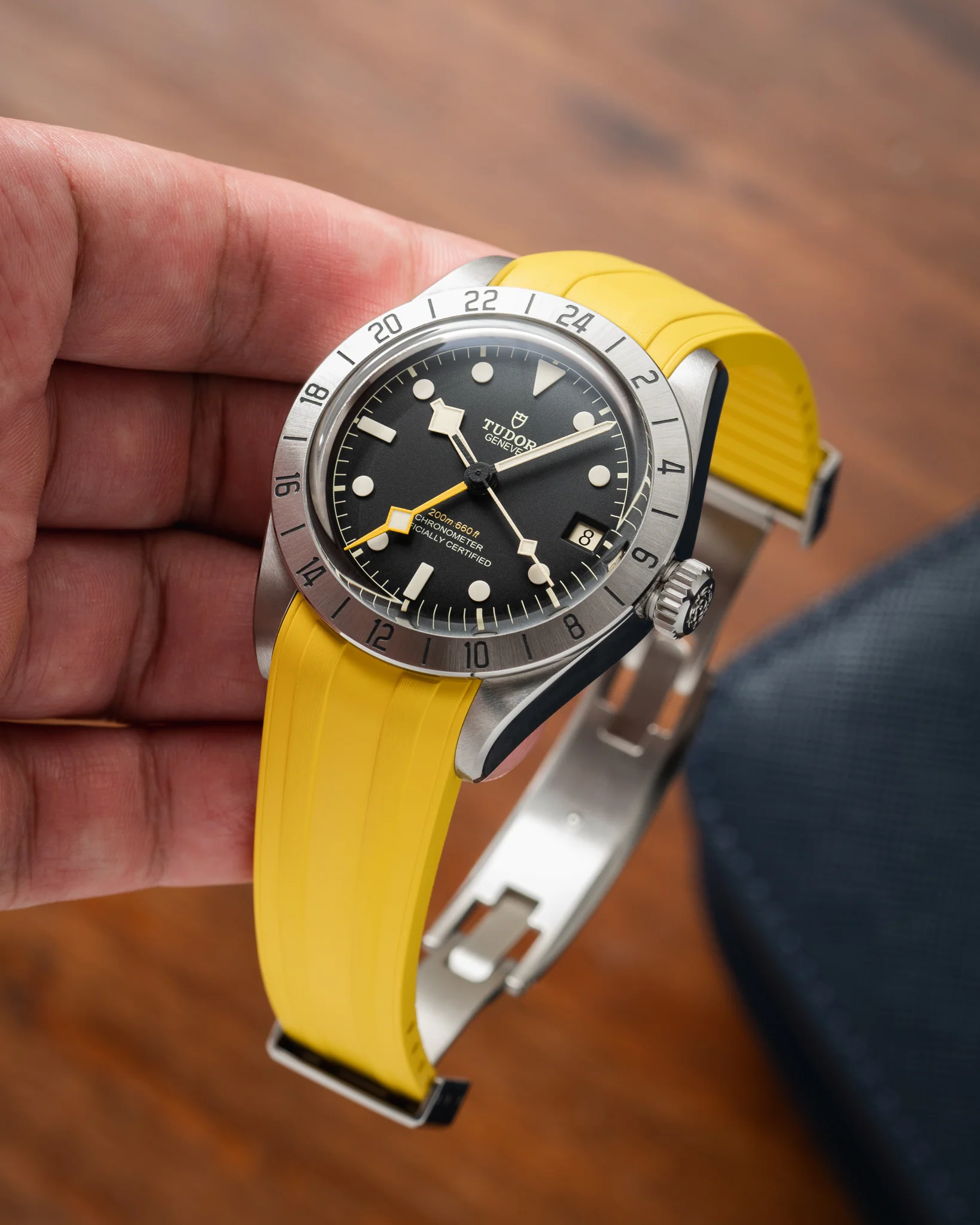 Yellow CTS Rubber Strap for Tudor BB Pro - Image 3