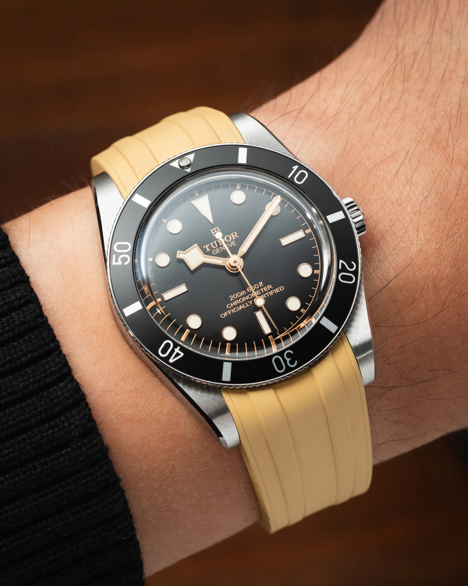 Gold CTS Rubber Strap for Tudor BB54 - Image 2