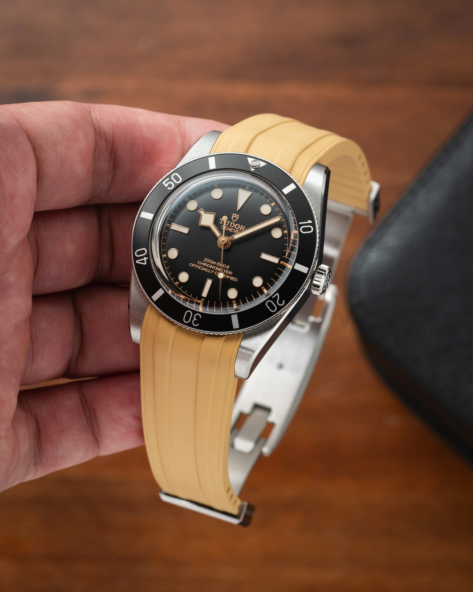 Gold CTS Rubber Strap for Tudor BB54 - Image 3
