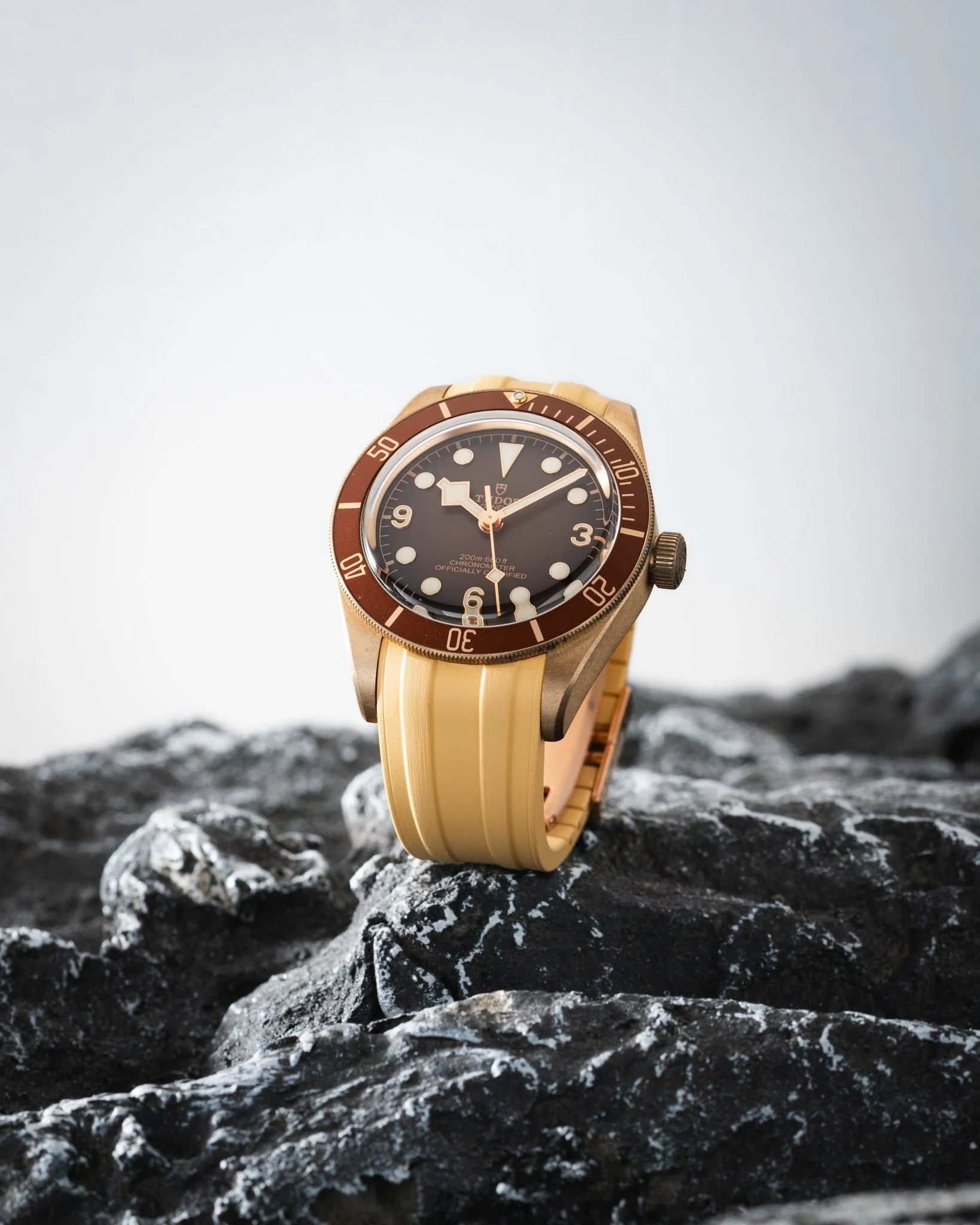 Gold CTS Rubber Strap for Tudor BB58 - Image 2