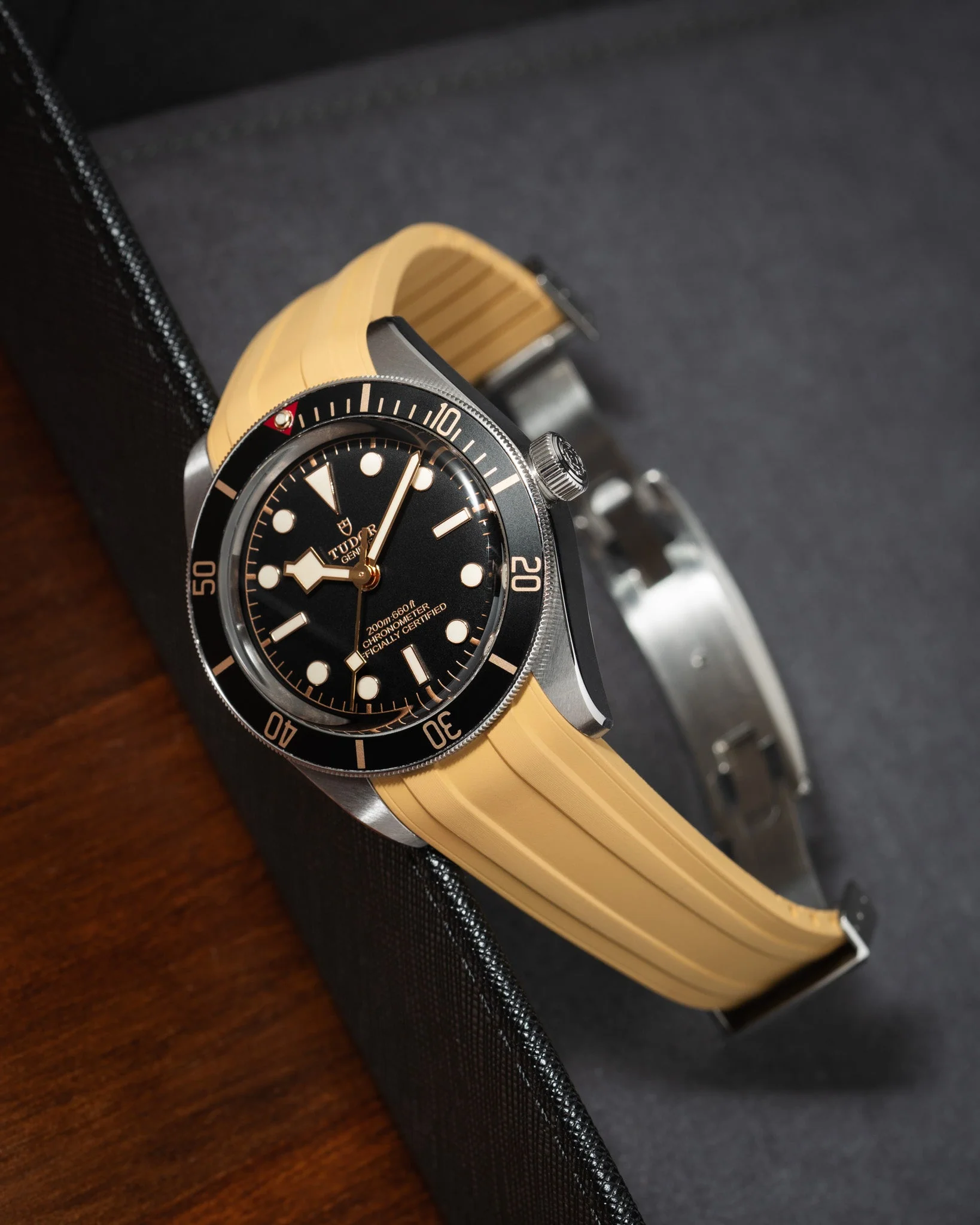 Gold CTS Rubber Strap for Tudor BB58 - Image 5