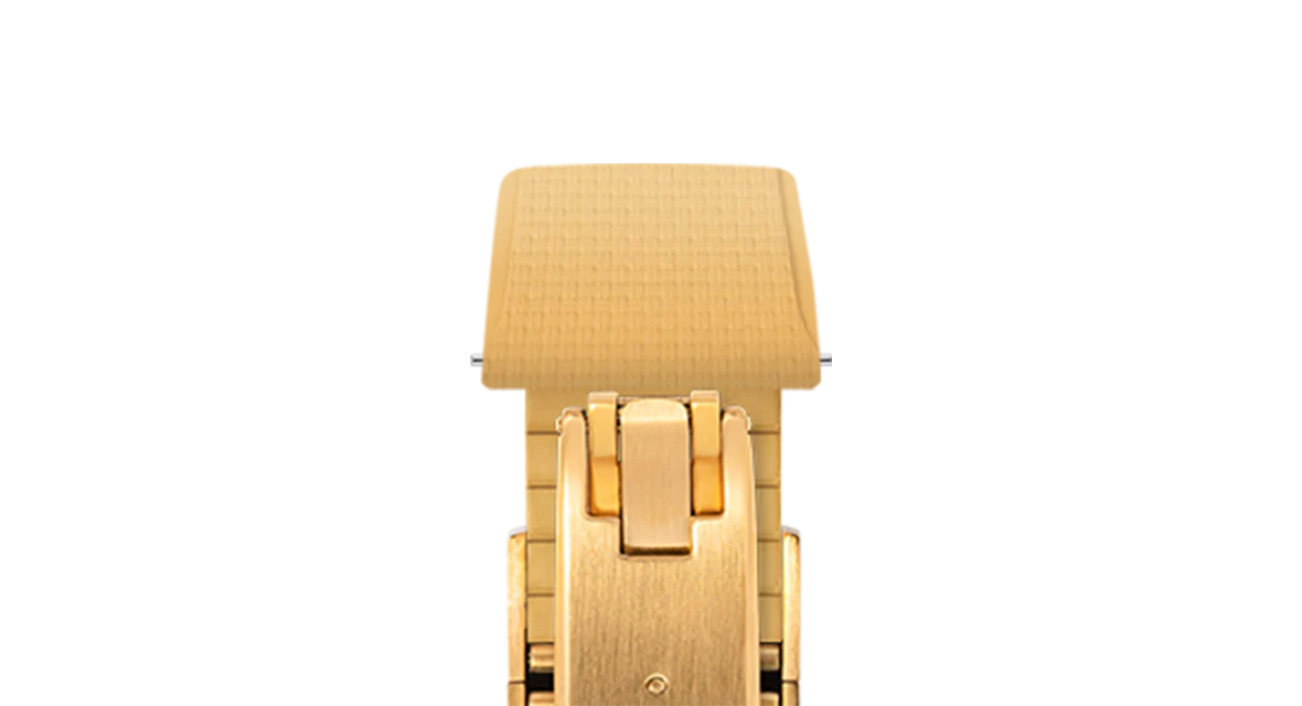 Gold Sailcloth CTS Rubber Strap for Cartier Santos de Cartier - Image 10