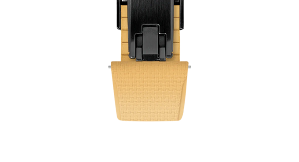 Gold Sailcloth CTS Rubber Strap for Cartier Santos de Cartier - Image 13