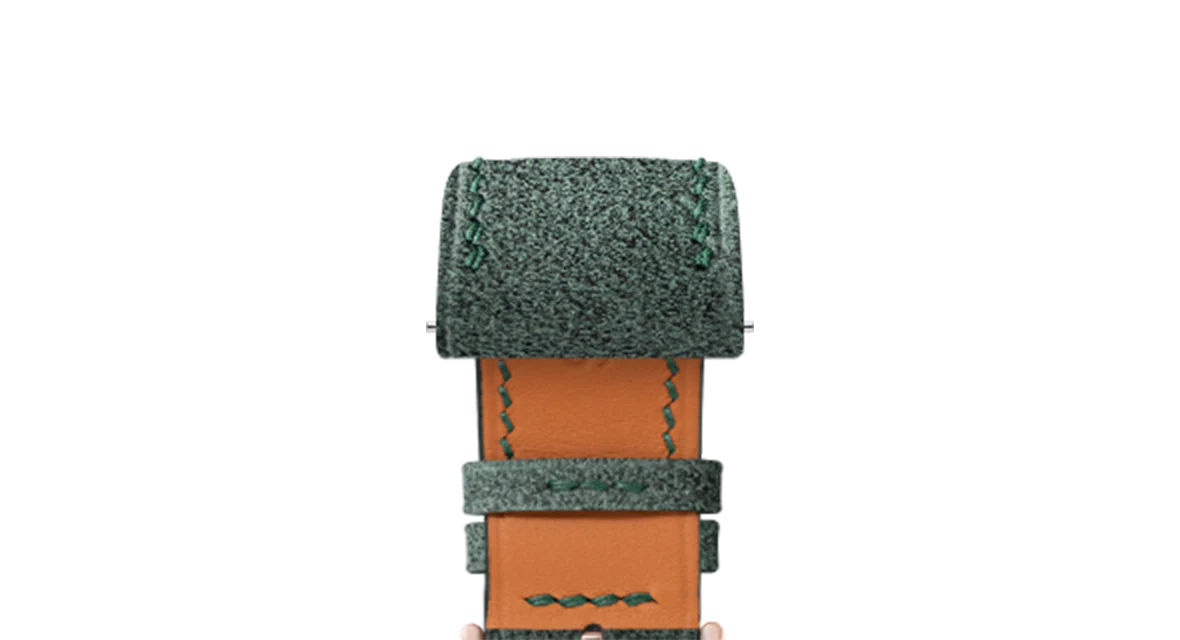 Green Alcantara Strap for Cartier Santos-Dumont - Image 5