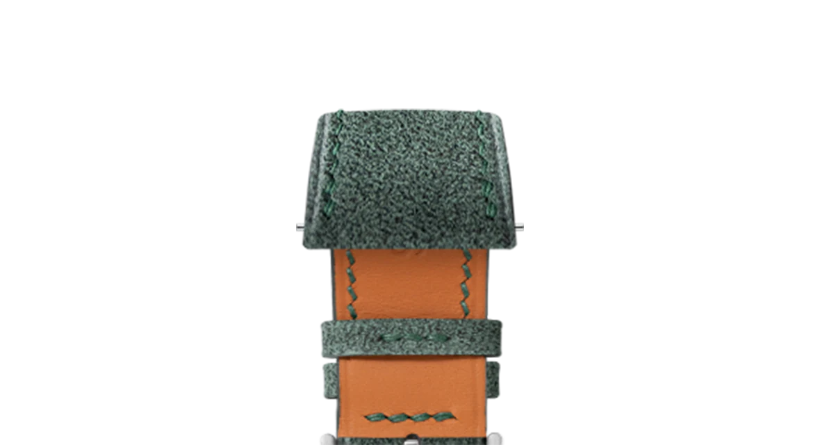 Green Alcantara Strap for Cartier Tank - Image 4
