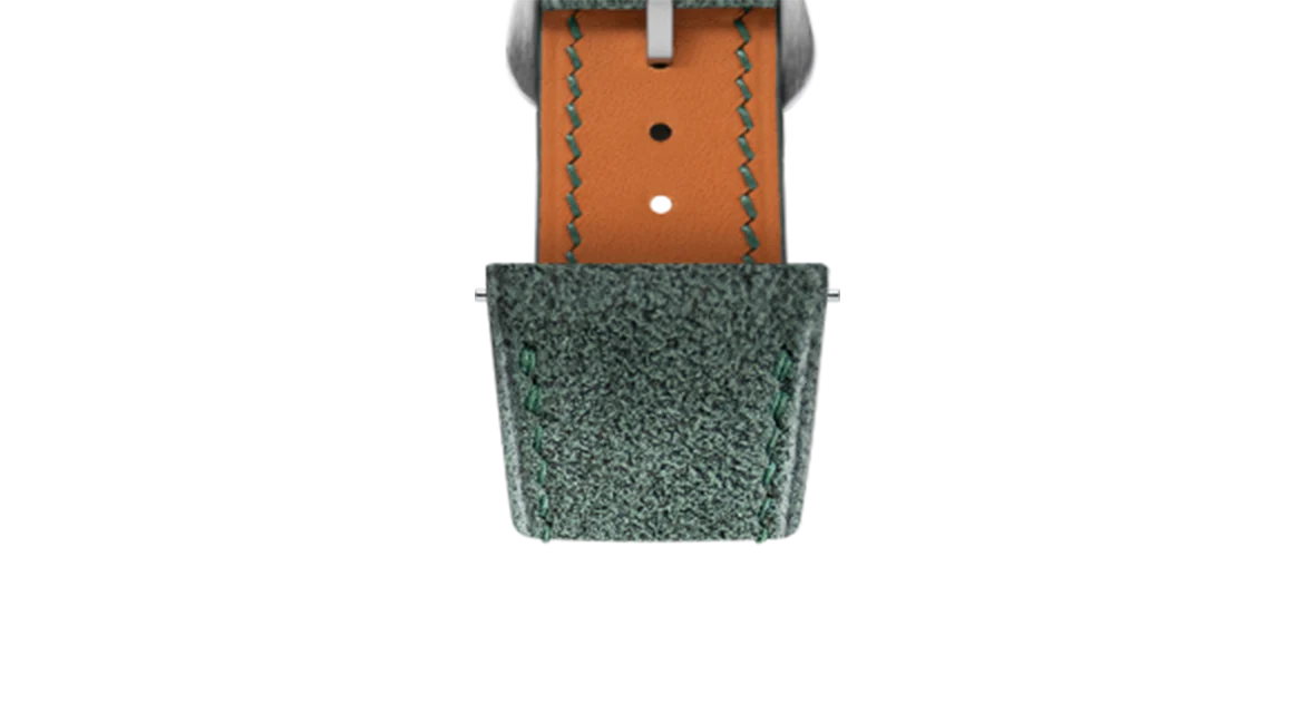 Green Alcantara Strap for Cartier Tank - Image 5
