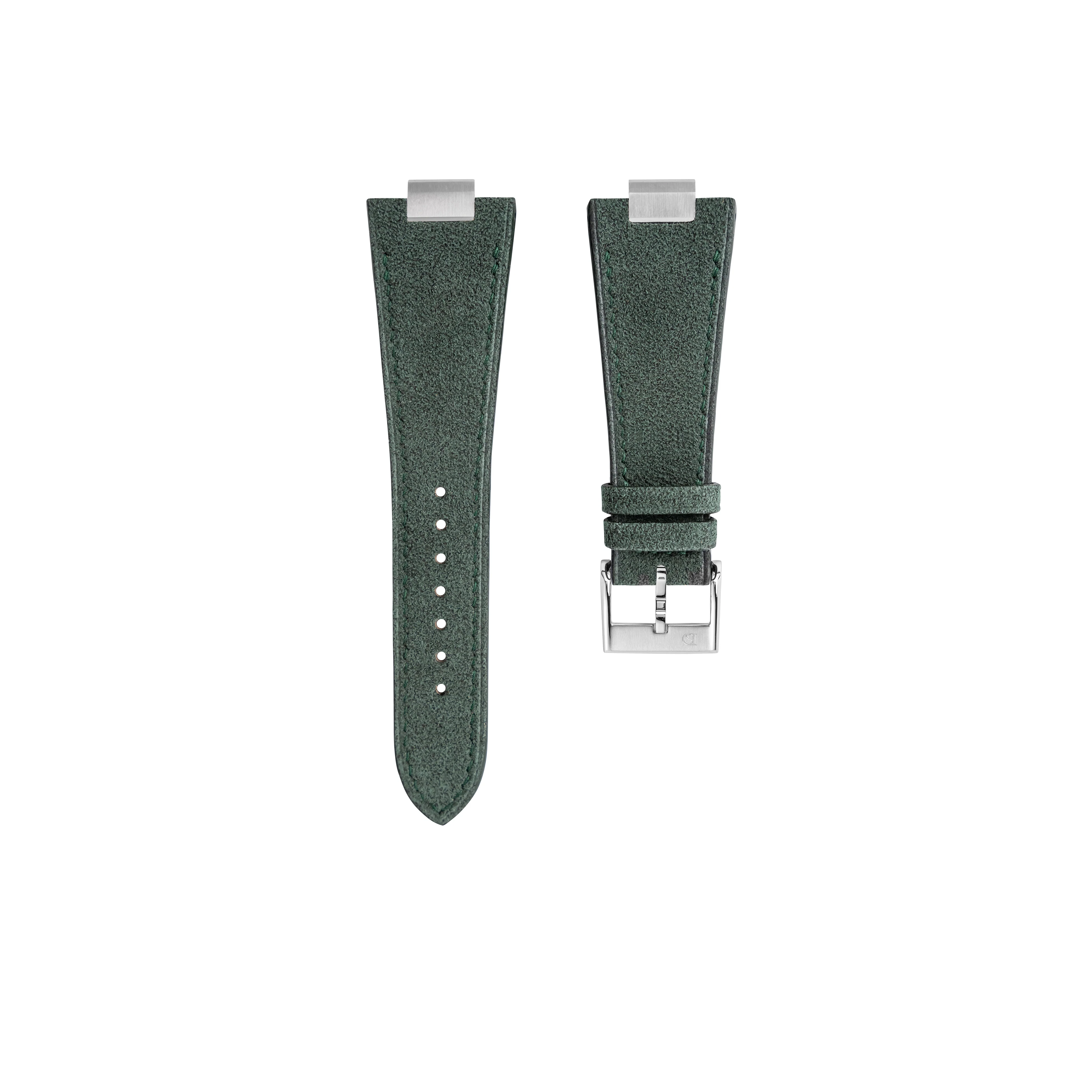 Green Alcantara Strap for Tissot PRX - Image 3