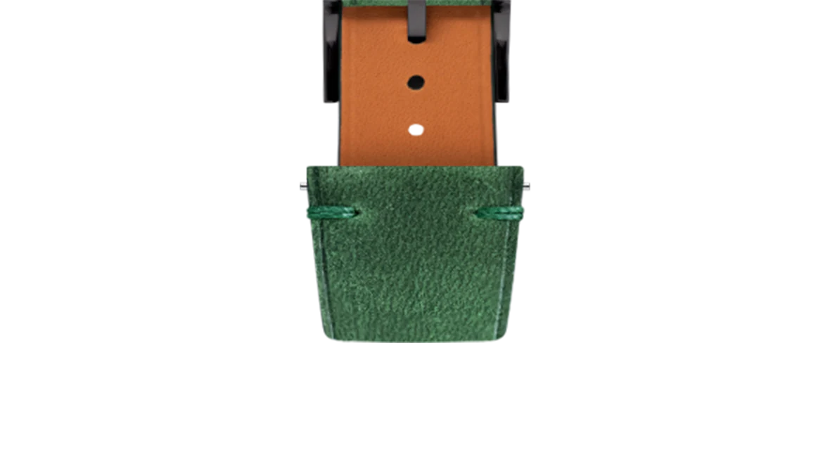 Green Crazy Horse Side-Stitch Strap - Image 10