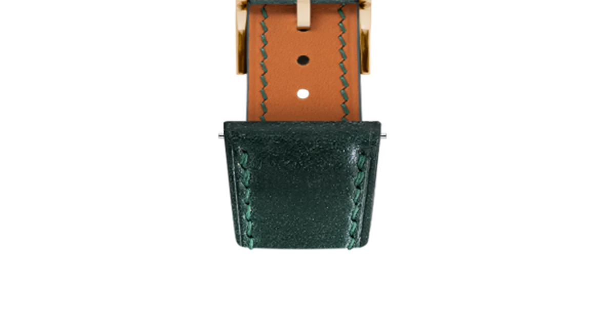 Green Shell Cordovan Slim Strap - Image 10