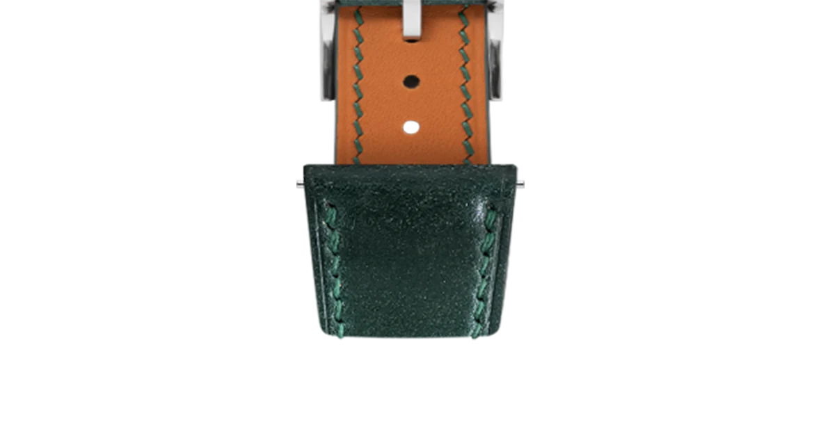 Green Shell Cordovan Slim Strap - Image 6