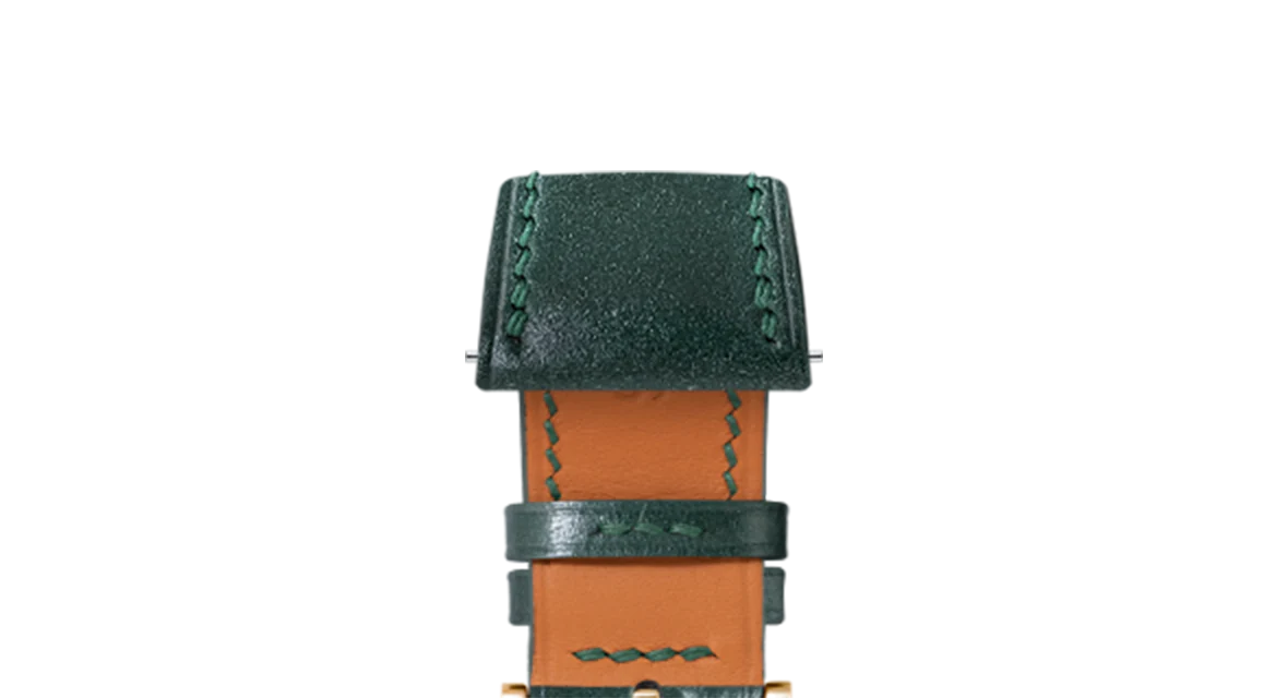 Green Shell Cordovan Slim Strap - Image 9
