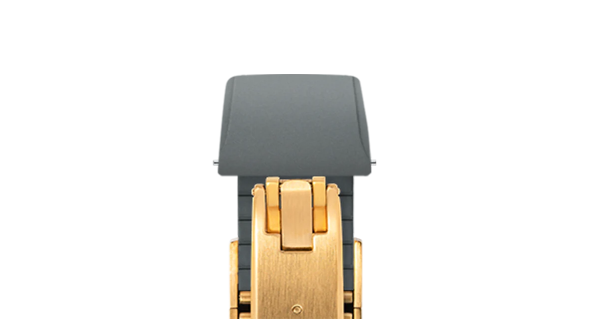 Grey CTS Rubber Strap for Cartier Santos de Cartier - Image 10
