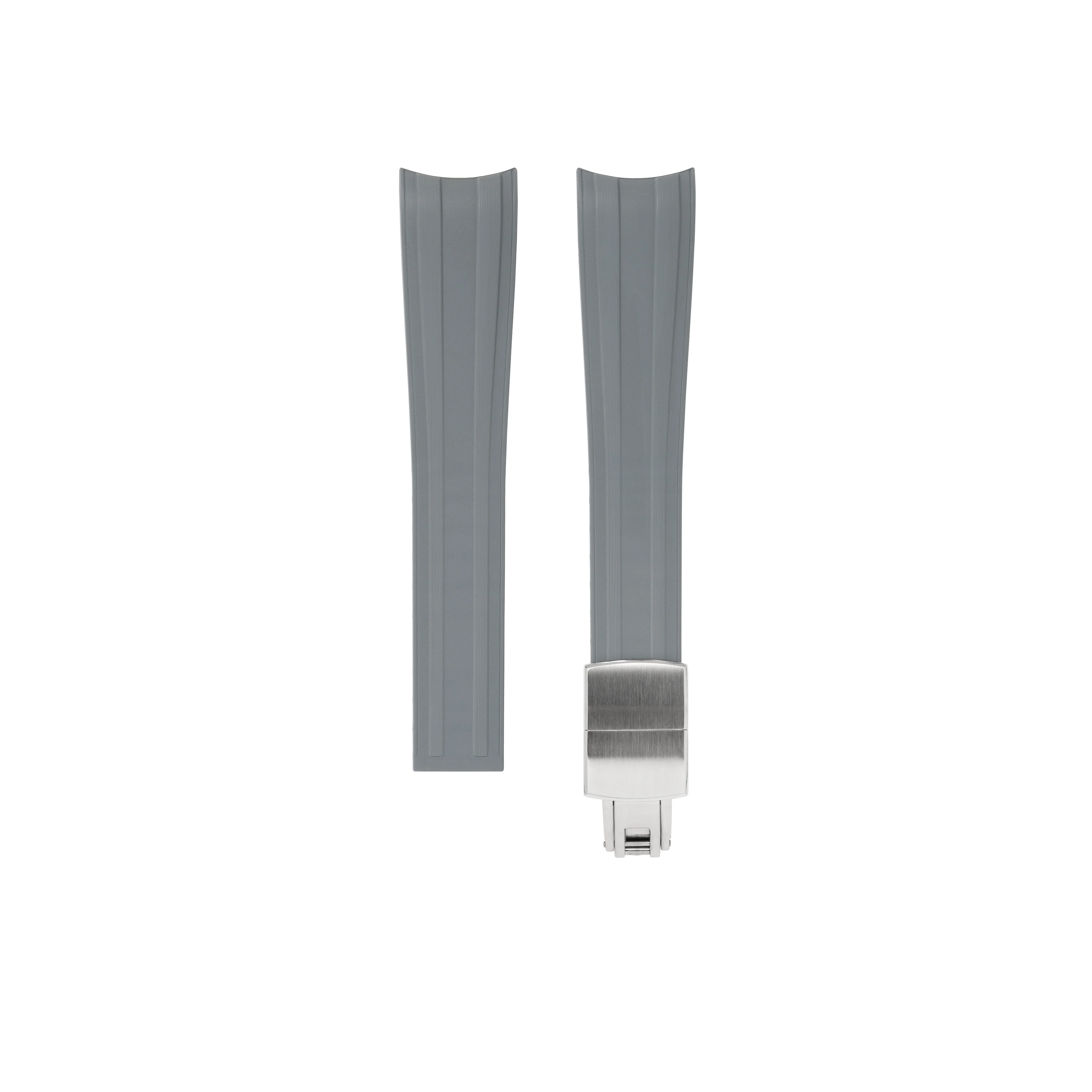 Grey CTS Rubber Strap for Omega Speedmaster & Swatch MoonSwatch - Image 8