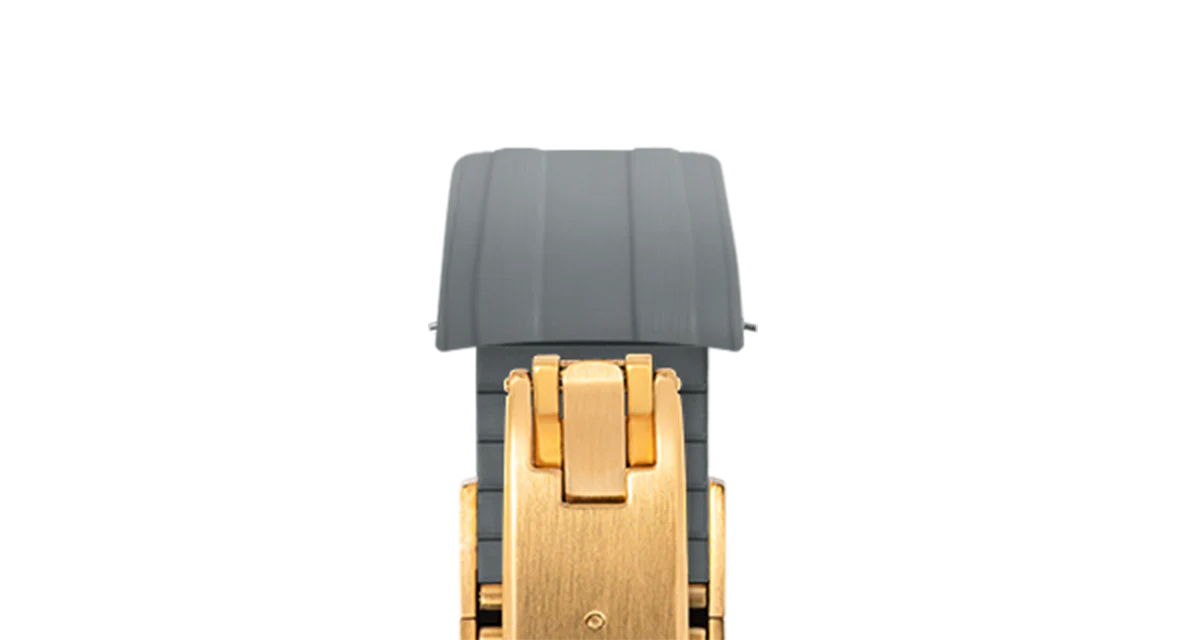 Grey CTS Rubber Strap for Omega Speedmaster & Swatch MoonSwatch - Image 9
