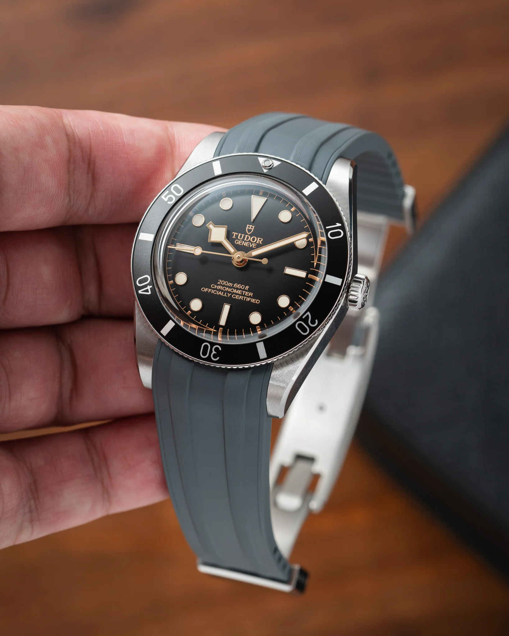 Grey CTS Rubber Strap for Tudor BB54 - Image 3