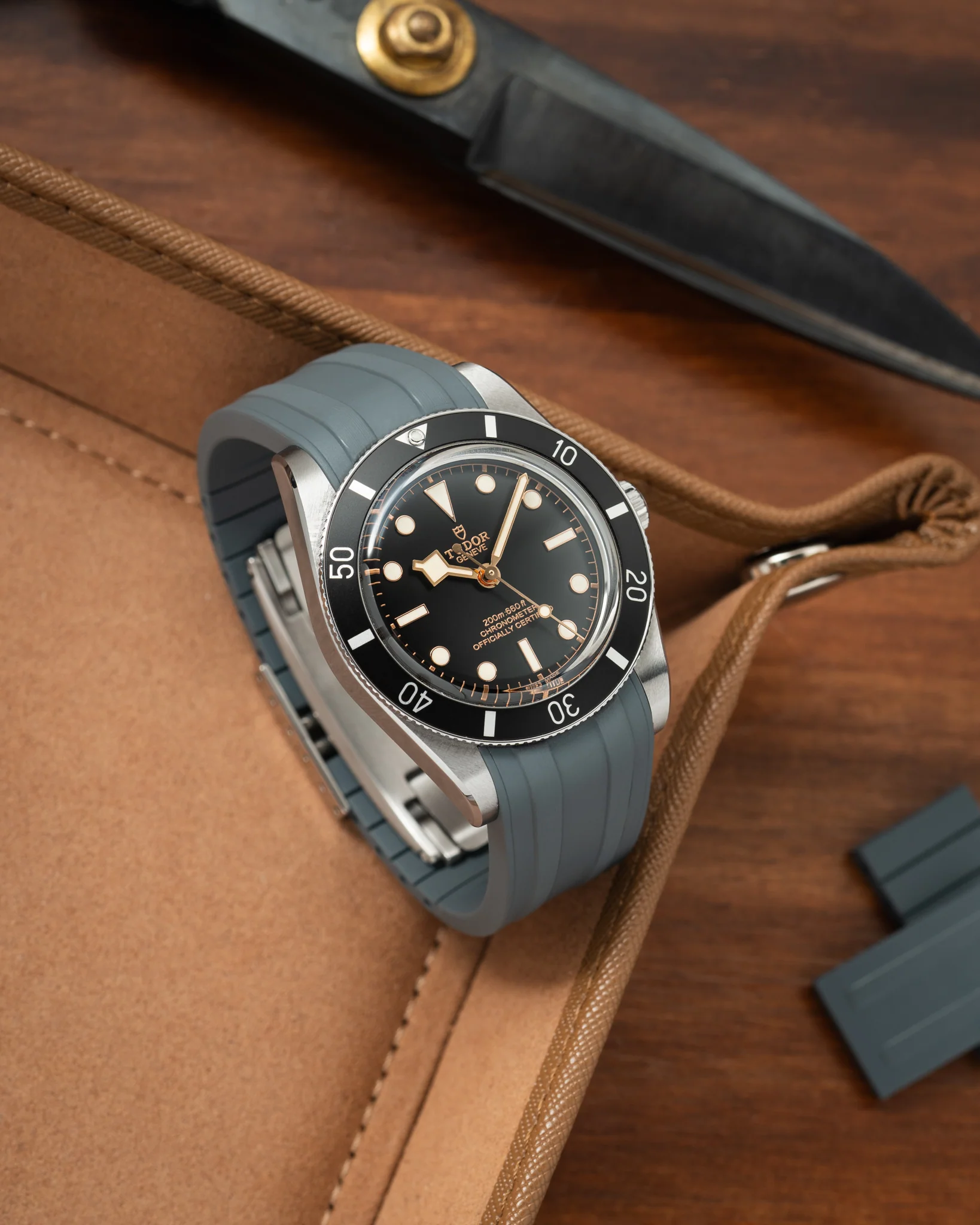 Grey CTS Rubber Strap for Tudor BB54 - Image 4