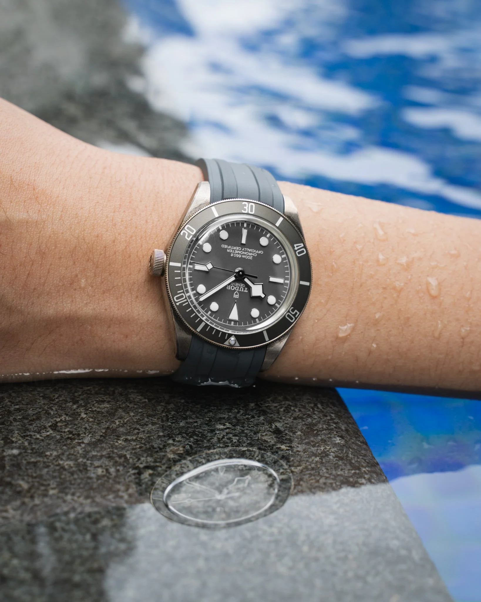 Grey CTS Rubber Strap for Tudor BB58 - Image 3